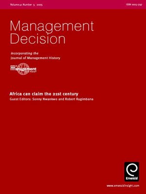 cover image of Management Decision, Volume 41, Issue 3